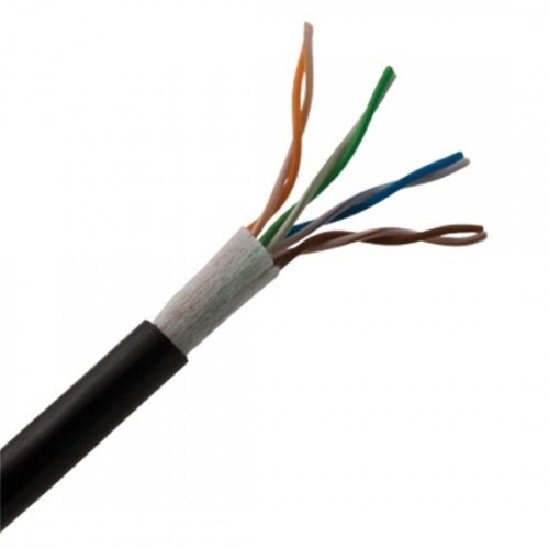 Cat5e waterproof outdoor direct burial 24 AWG UV Cable 1000ft black